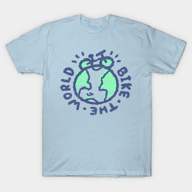 Bike The World T-Shirt by Minilla